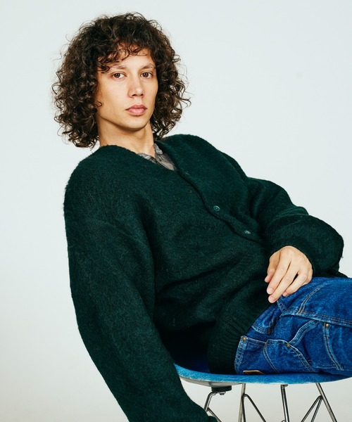 TOWNCRAFT（タウンクラフト） カーディガン MOHAIR SHAGGY CARDIGAN