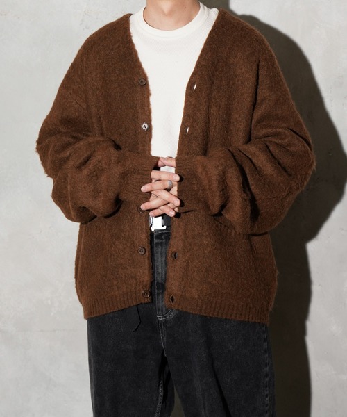 タウンクラフト モヘアライク シャギー カーディガン TOWNCRAFT（タウンクラフト） カーディガン MOHAIR SHAGGY CARDIGAN