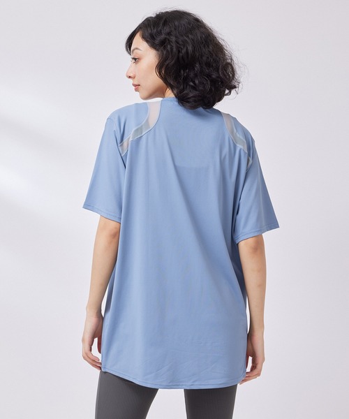 「NERGY」 半袖Tシャツ FREE ブルー レディース_画像5