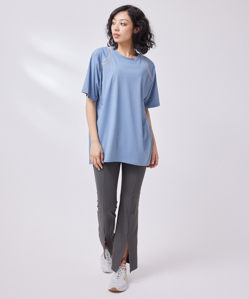 「NERGY」 半袖Tシャツ FREE ブルー レディース_画像6