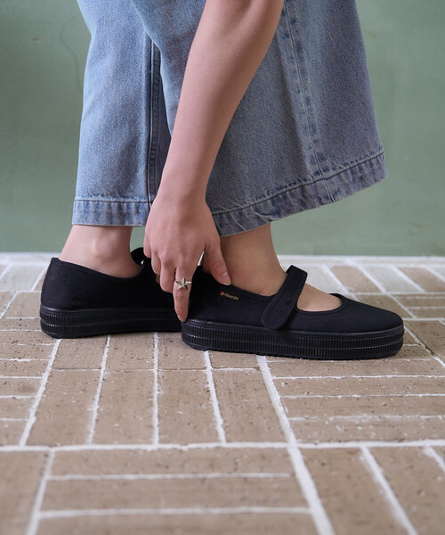 「FREAK'S STORE」 「ALBEROLA」ローカットスニーカー 37 ブラック レディース_画像5