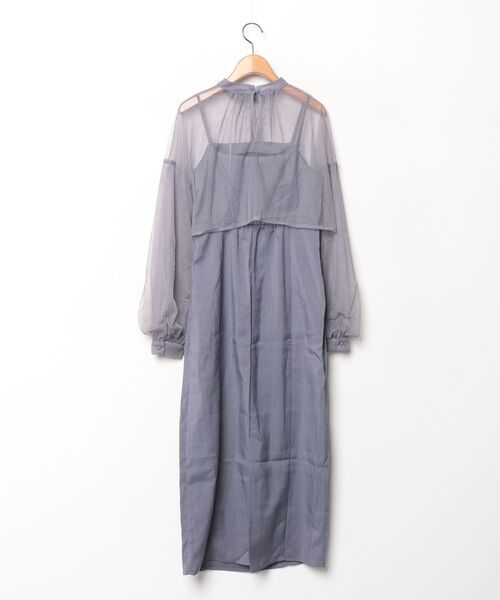 「junoah」 コンビワンピース M グレー レディース_画像2