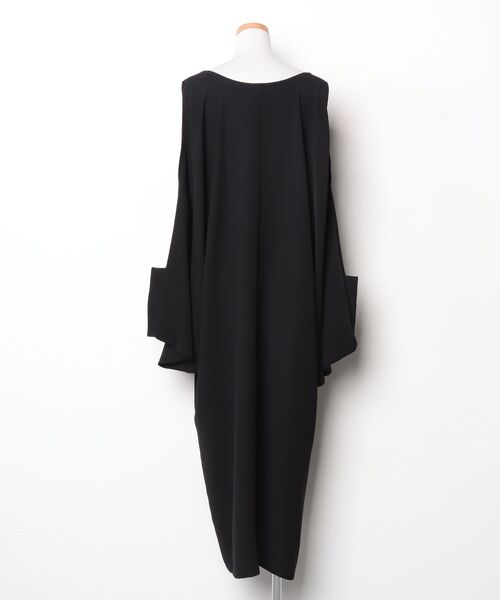 リミフゥLIMI feu 2019AW ジップワンピース LIMI feu（リミフゥ） 7分袖ワンピース - ブラック レディース