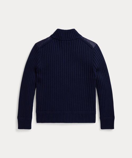 【良好】RALPH LAUREN キッズ 160 紺　ロングニット　タートル Polo Ralph Lauren Childrenswear ラルフローレン タートルネック