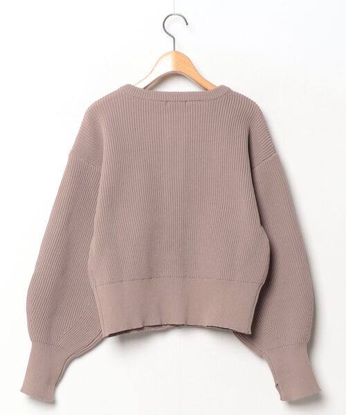 「natural couture」 ニットカーディガン - ブラウン レディース_画像2