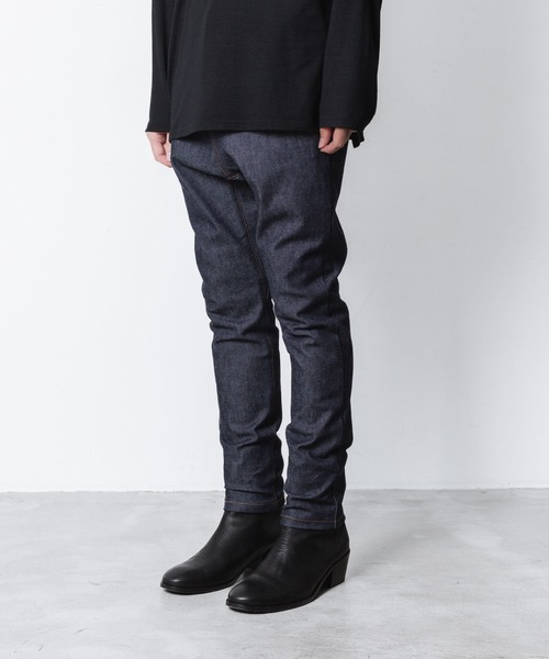 ATO ジーンズ STRETCH DENIM SARROUEL PANTS メンズ : ZOZOTOWN