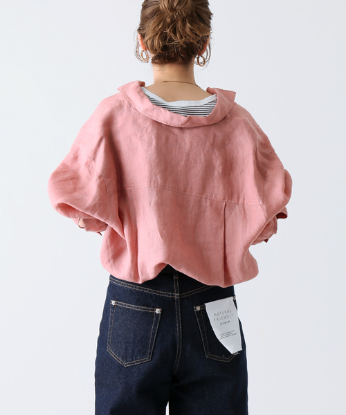 B.C STOCK シャツ ブラウス ヨーロピアンフラックスリネン
