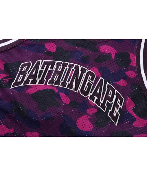 A BATHING APE タンクトップ COLOR CAMO BASKETBALL TANK TOP M