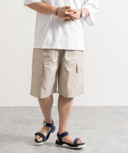 パンツ カーゴパンツ タイプライター ワイドカーゴショートパンツ