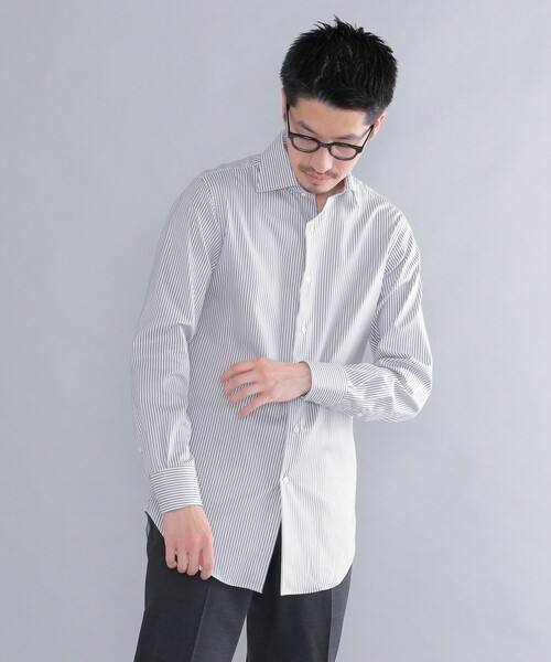 SHIPS（シップス） シャツ SHIPS: イージーアイロン ロンスト ワイド