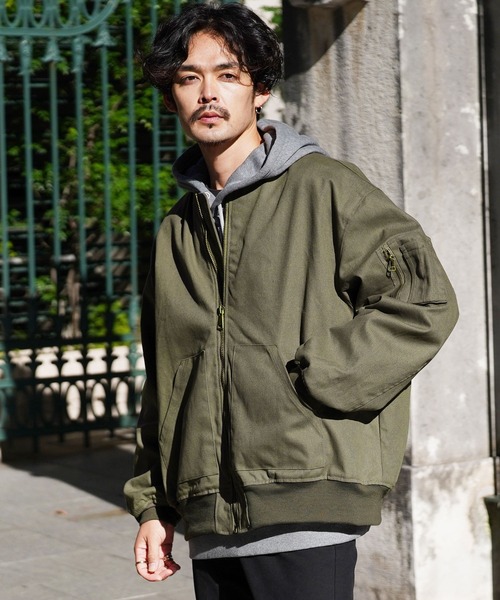 ジャケット・アウター M's SHOP JIGGYS SHOP（ジギーズショップ） メンズ ジャケット MA-1 ダック地 MA