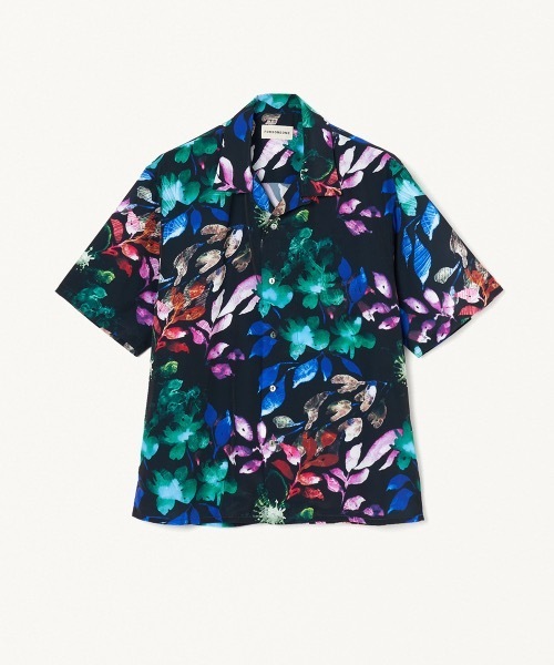 フォーサムワン　レーヨン半袖シャツ　ブルー　ロゴ SHIRT LS｜全商品 | FORSOMEONE(フォーサムワン)公式ONLINE STORE
