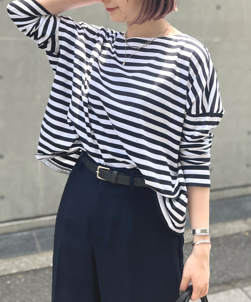 tシャツ ドロップショルダーショートカットソー レディース