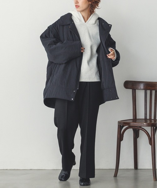 hunch パンツ ヘリンボーンストレートパンツ レディース