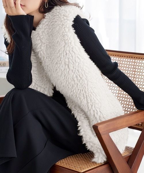 KOBE LETTUCE（神戸レタス） ベスト ジレ 選べる2タイプ フェイク