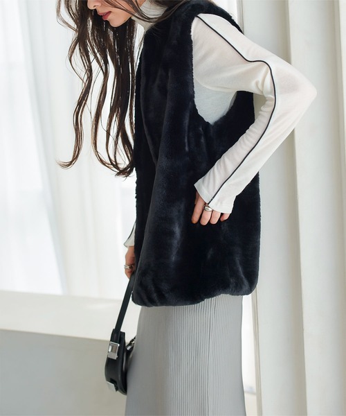 koftaコフタショールカラーロングベストコートジレkoftawear 楽天市場】ショール（ベスト・ジレ｜トップス）：レディース