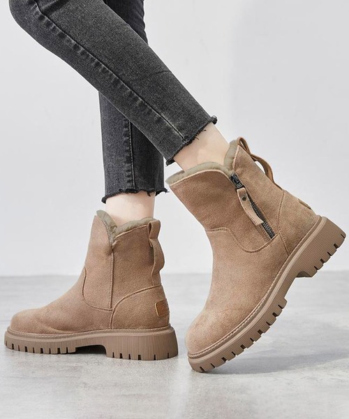 Dewlily ブーツ ボアショートブーツ レディース : ZOZOTOWN Yahoo!店