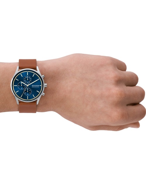 SKAGEN（スカーゲン） 腕時計 腕時計 メンズ アナログ レザー SKW6916
