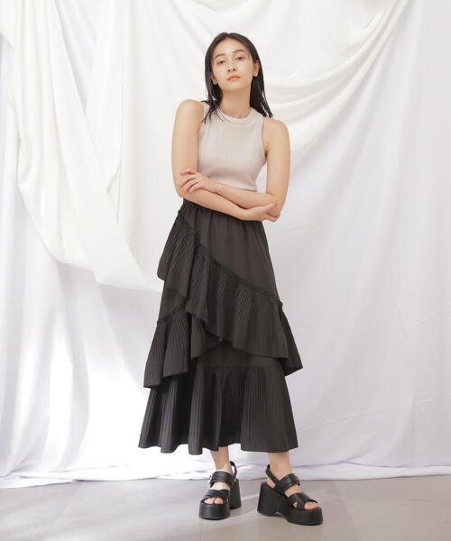 JILLBYJILLSTUART ボリュームデザインプリーツティアードスカート JILL by STUART スカート ボリュームデザインプリーツティアード
