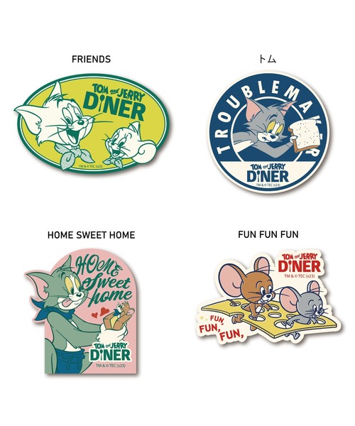 ステッカー 「公式」トムとジェリー トラベルステッカー : ZOZOTOWN