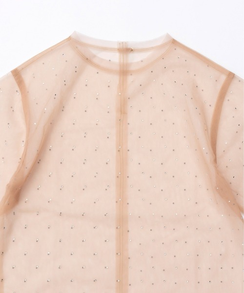 T メゾンスペシャルチュール MAISON SPECIAL tシャツ Glitter Tulle Oversized T-shirt
