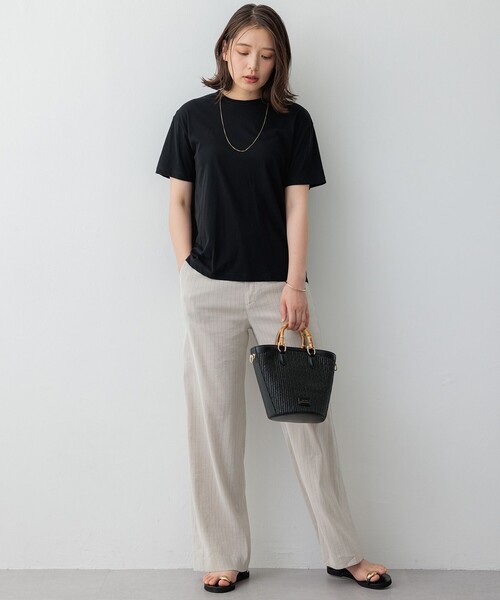 tシャツ 「SLOW/WEB限定」シアーツイストシングルジャージー Tシャツ レディース SLOW／WEB限定】シアーツイストシングルジャージー T