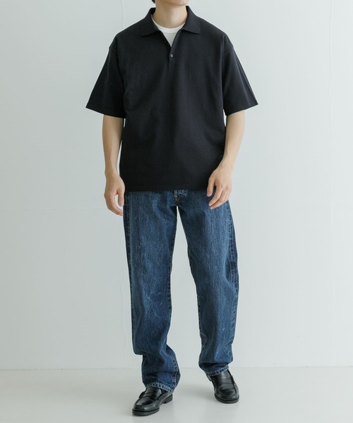 ATON 半袖ポロシャツ ATON ポロシャツ 「ATON」 FRESCA KNIT CREW POLO メンズ