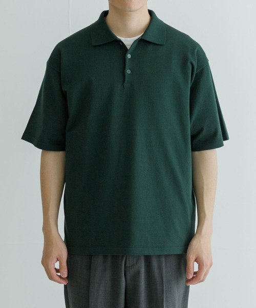ATON ポロシャツ ATON FRESCA KNIT CREW POLO メンズ : ZOZOTOWN