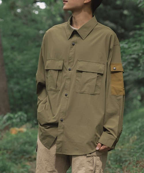 ブラウス シャツ Anti-static pocket shirt レディース メンズ