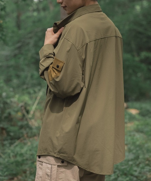 ブラウス シャツ Anti-static pocket shirt レディース メンズ S'more ブラウス シャツ Anti-static pocket shirt レディース