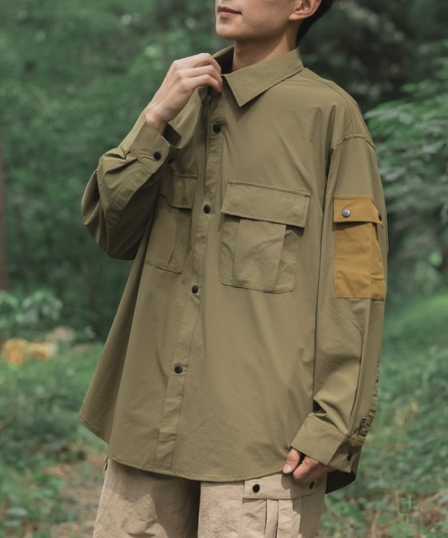ブラウス シャツ Anti-static pocket shirt レディース メンズ S'more ブラウス シャツ Anti-static pocket shirt レディース