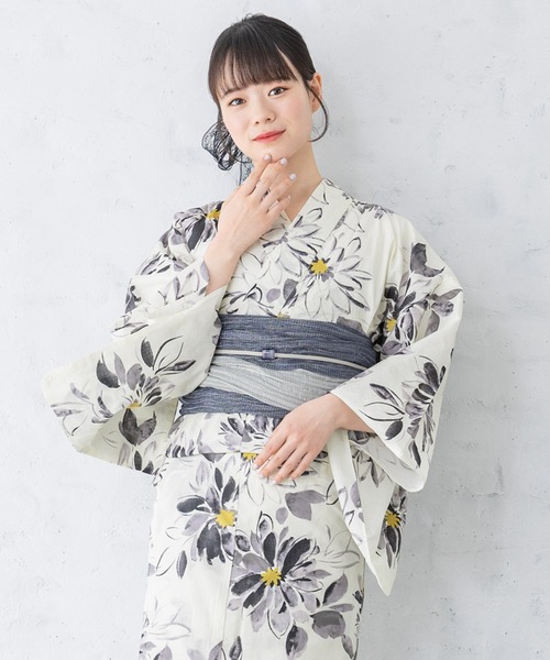 【当日発送】SOUBIEN 浴衣2点セット（浴衣＋帯） SOUBIEN 浴衣 夏を彩るレディース浴衣2点セット （浴衣＋帯