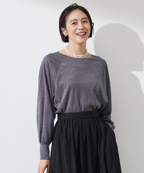 tシャツ ラメシアー トップス レディース