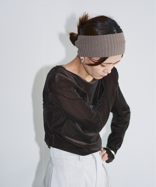 hwyl tシャツ 「2点セット」ベロアレイヤードトップス