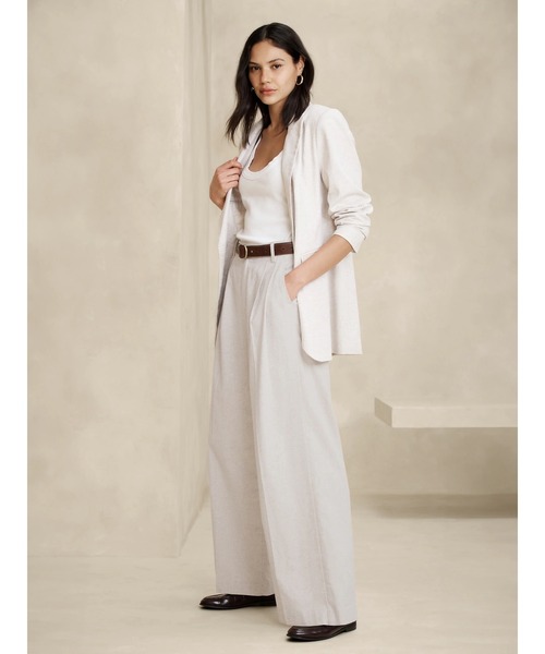 新品未使用】BANANA REPUBLIC ライトベージュ ガウチョパンツ