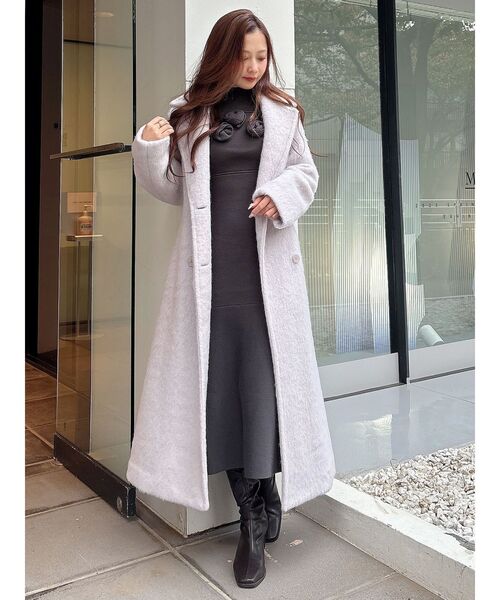 MERCURYDUO（マーキュリーデュオ） ワンピース ローズモチーフニット