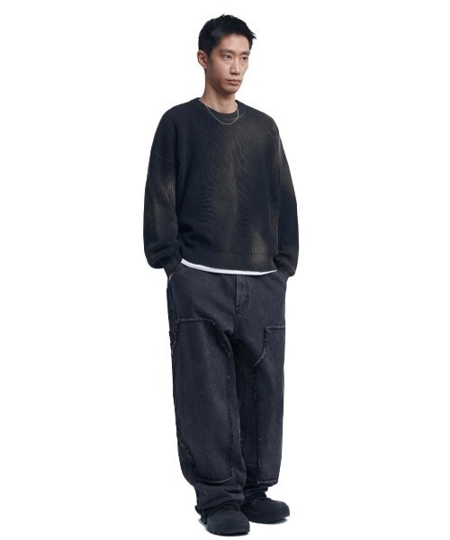 NOMANUAL セーター ニット 「NOMANUAL」SPRAY DYEING KNIT