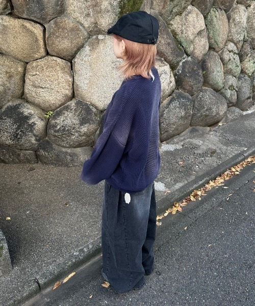NOMANUAL セーター ニット 「NOMANUAL」SPRAY DYEING KNIT
