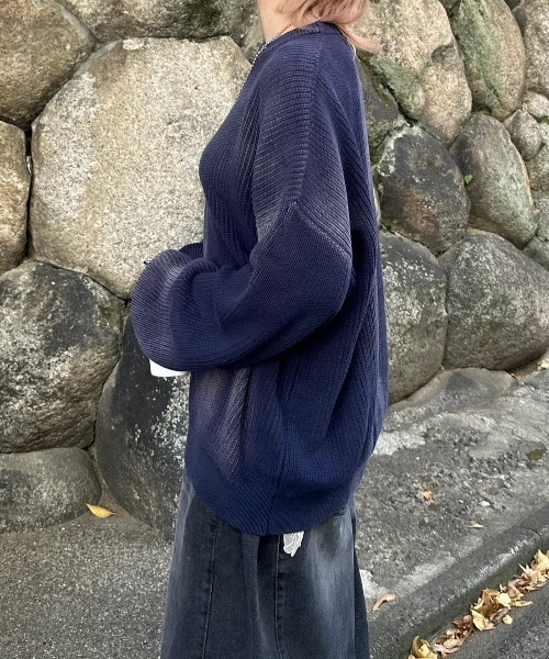 NOMANUAL セーター ニット 「NOMANUAL」SPRAY DYEING KNIT