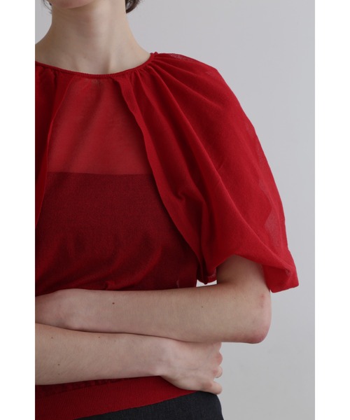 【新品・タグ付】lephil ルフィル シアーパフスリーブニット シアーパフスリーブニット | LE PHIL（ル フィル） ｜【公式】通販mix