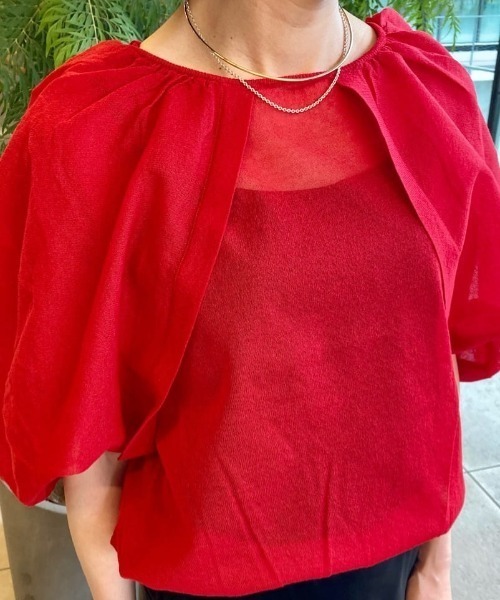 【新品・タグ付】lephil ルフィル シアーパフスリーブニット シアーパフスリーブニット | LE PHIL（ル フィル） ｜【公式】通販mix