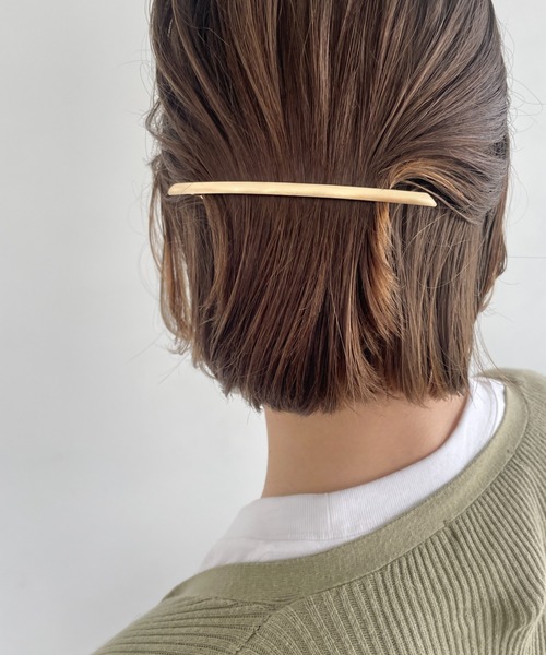 ciite' ヘアクリップ メタルロング シンプリーバレッタ