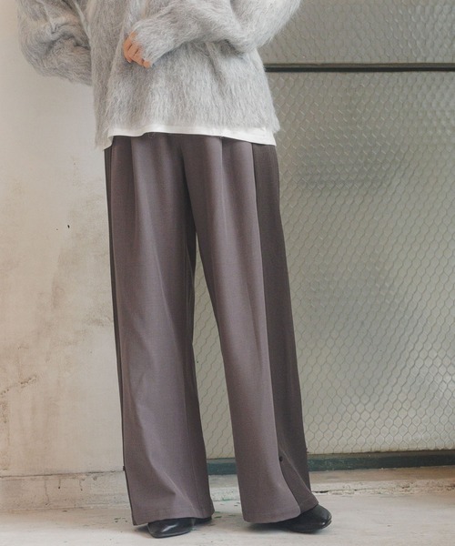 パンツ 配色ラインワイドパンツ / 234479 レディース | LAKOLE | 14