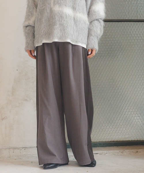 パンツ 配色ラインワイドパンツ / 234479 レディース | LAKOLE | 16