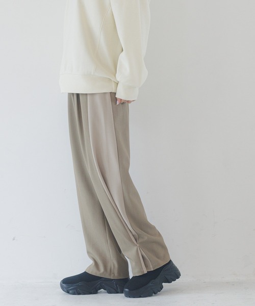 パンツ 配色ラインワイドパンツ / 234479 レディース | LAKOLE | 21