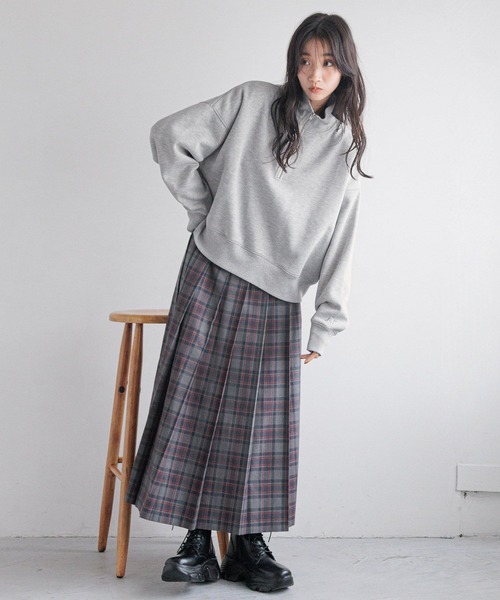 なべ様 スカート ワイドプリーツスカート 241966 レディース タグ付き未使用