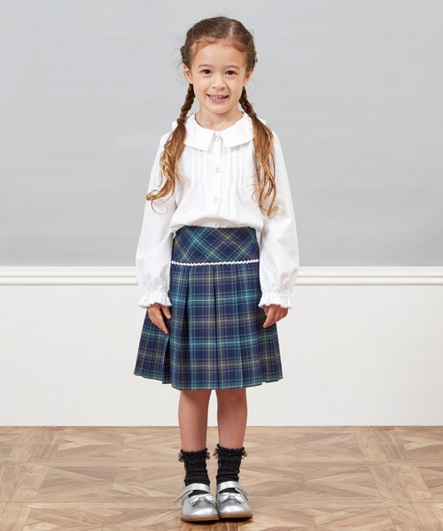 KP ブラウス シャツ タック襟ブラウス(90〜130) キッズ 子供服 女の子