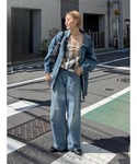 デニムジャケット gジャン ビッグシルエットデ...の詳細画像3
