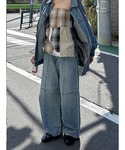 デニムジャケット gジャン ビッグシルエットデ...の詳細画像4