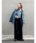 デニムジャケット gジャン ビッグシルエットデ...の詳細画像1